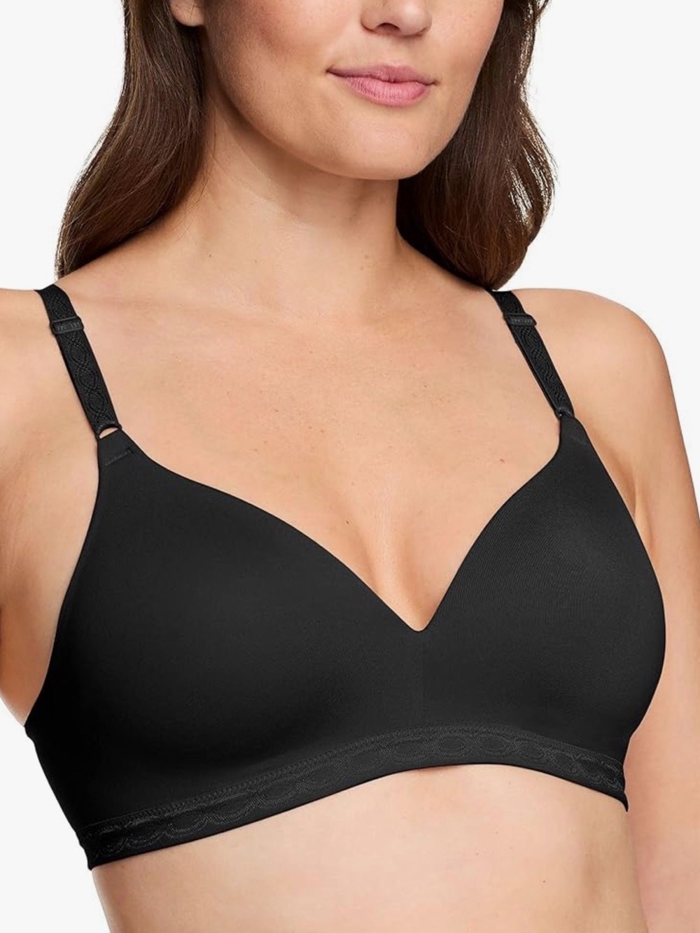 *NWT* Warner's Smooth Wireless T-Shirt Bra - Black